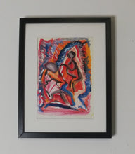 Charger l&#39;image dans la galerie, Peinture sur papier colorée unique - format A4 21x29cm
