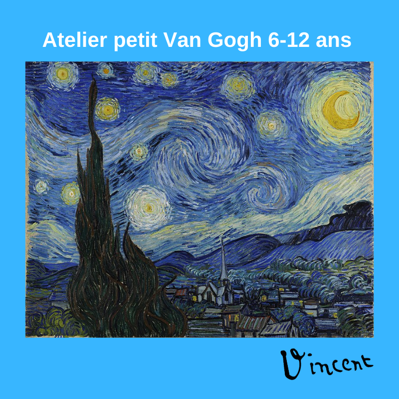 Atelier de peinture petit Van Gogh - Anniversaire (8 enfants max)